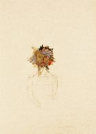 Kopf / van Gogh, 29 x 20 cm, Mischtechnik auf Papier, 2016