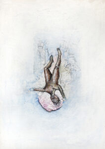 Fall, Öl auf Holz, 34 x 23 cm, 2021-2025