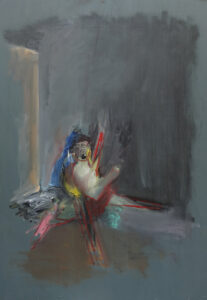 Exit III, Öl auf Holz, 58 x 42 cm, 2023