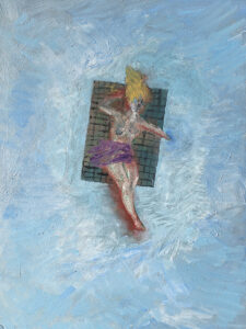happy, Öl auf Hargfaserplatte, 24 x 18 cm, 2025
