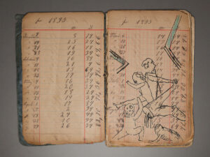 Zeichnung 3, Tuschfeder und Filzstift auf Papier, 17 x 22 cm, 2024-2025