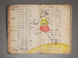 Zeichnung 5, Tuschfeder und Filzstift auf Papier, 17 x 22 cm, 2024-2025