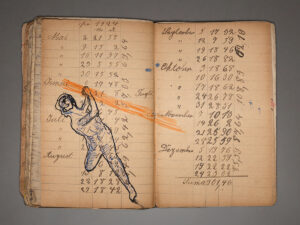 Zeichnung 15, Tuschfeder und Filzstift auf Papier, 17 x 22 cm, 2025